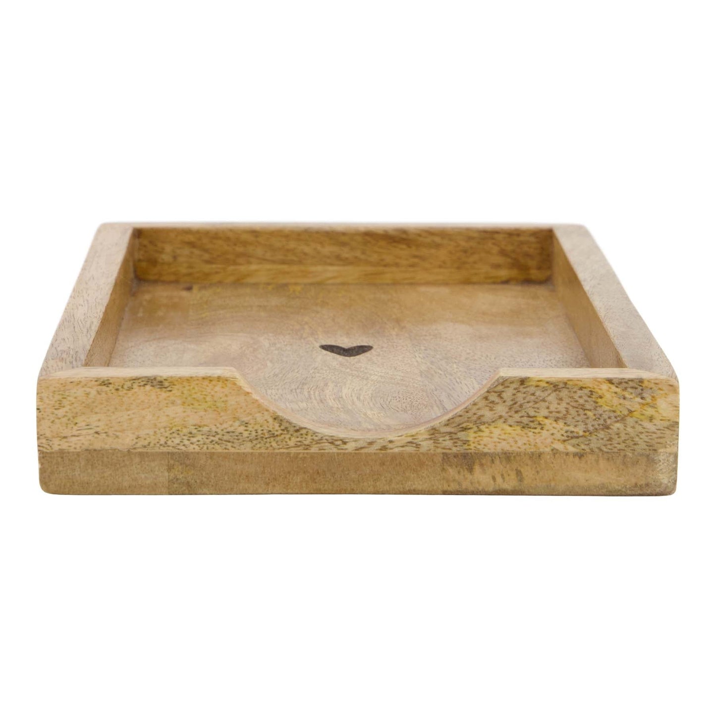 Zusss | Servethouder hout hartje | 11x20cm