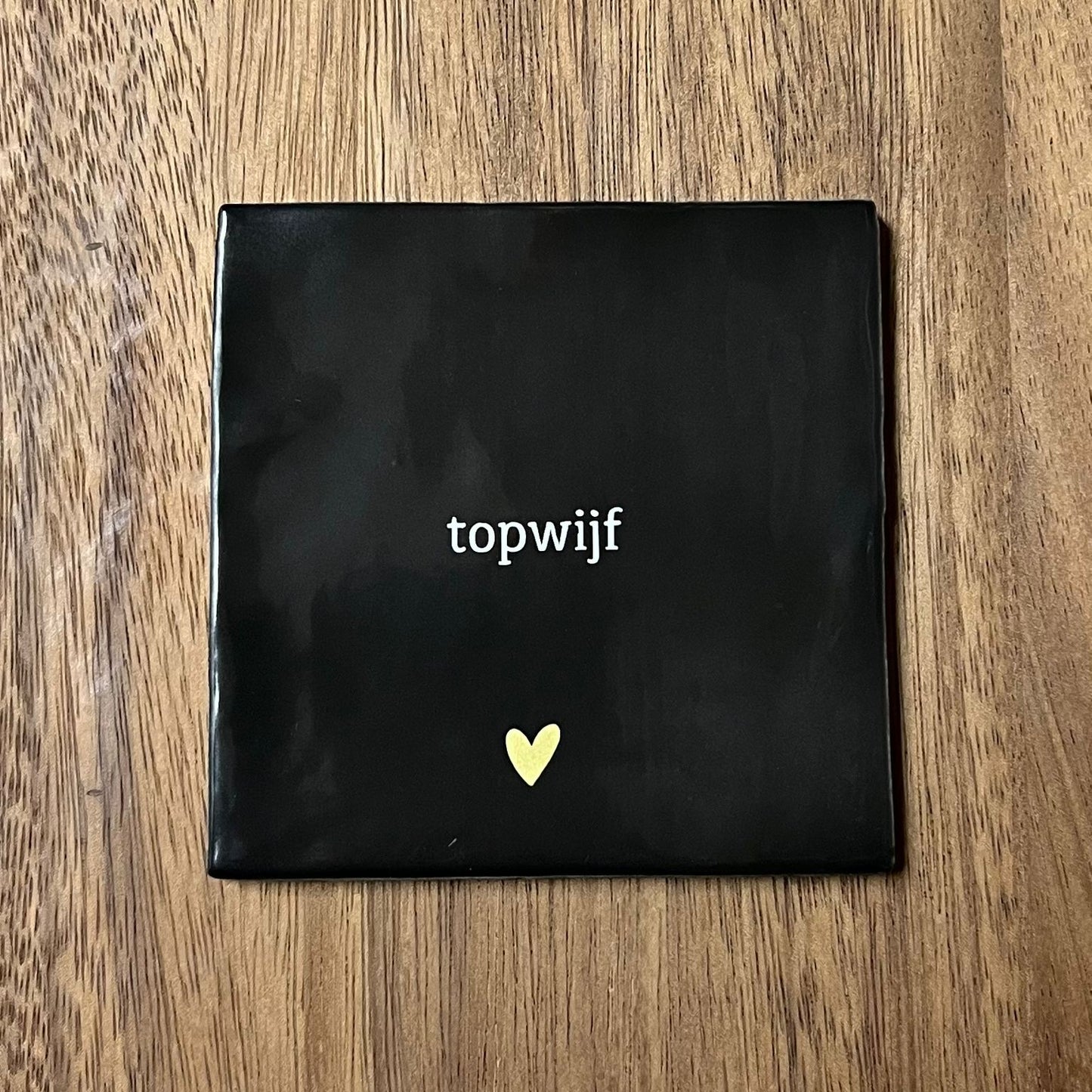 Tegeltje Topwijf | Zwart