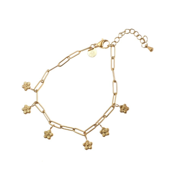 Armband Flower Pendants B56036-2