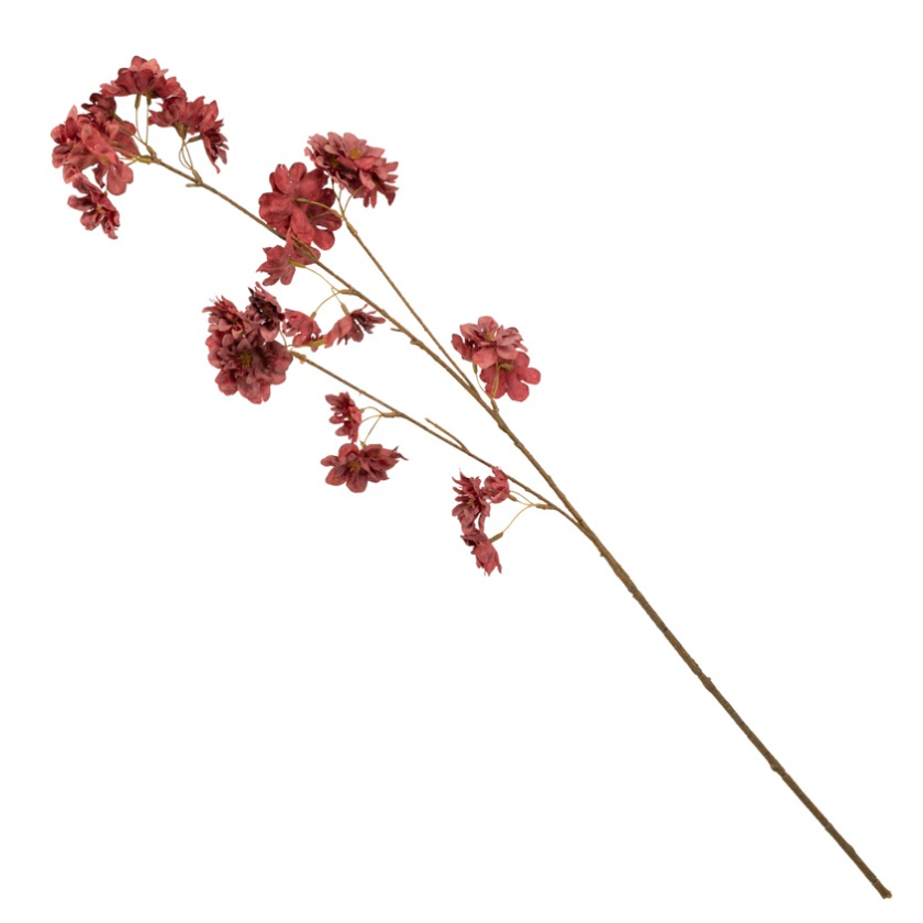 Kunsttak kersenbloesem 86cm rood