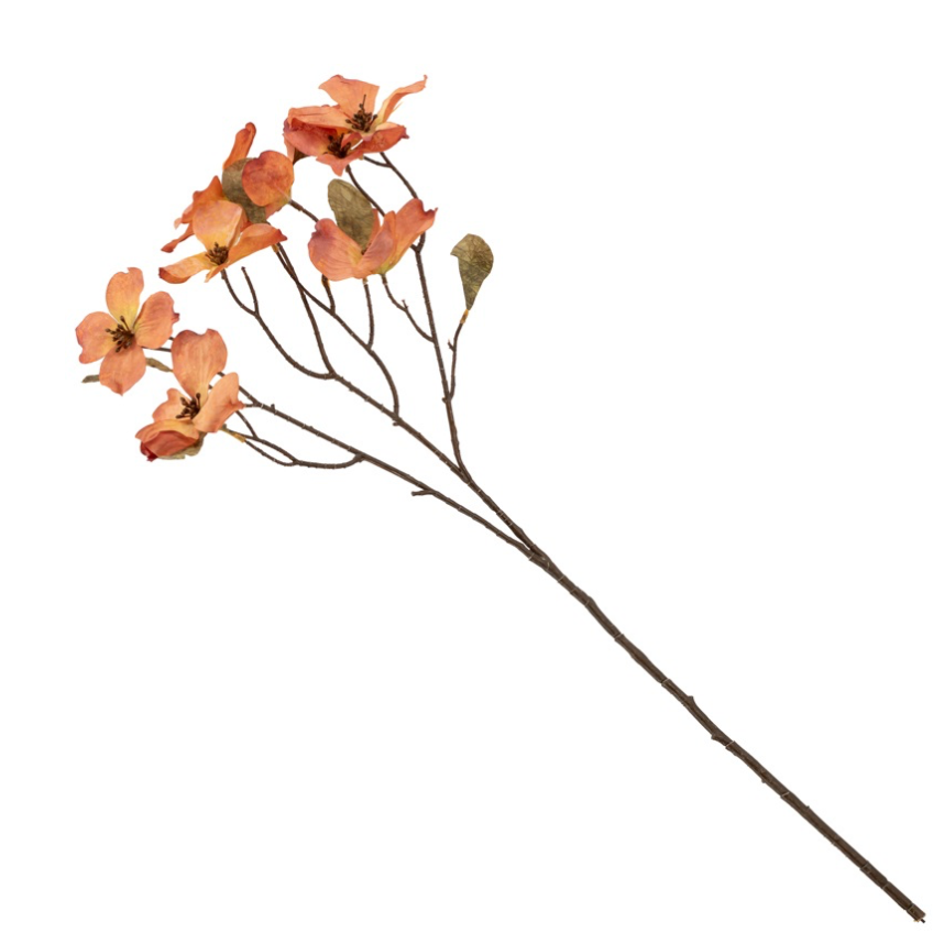 Kunsttak kornoelje 74cm oranje
