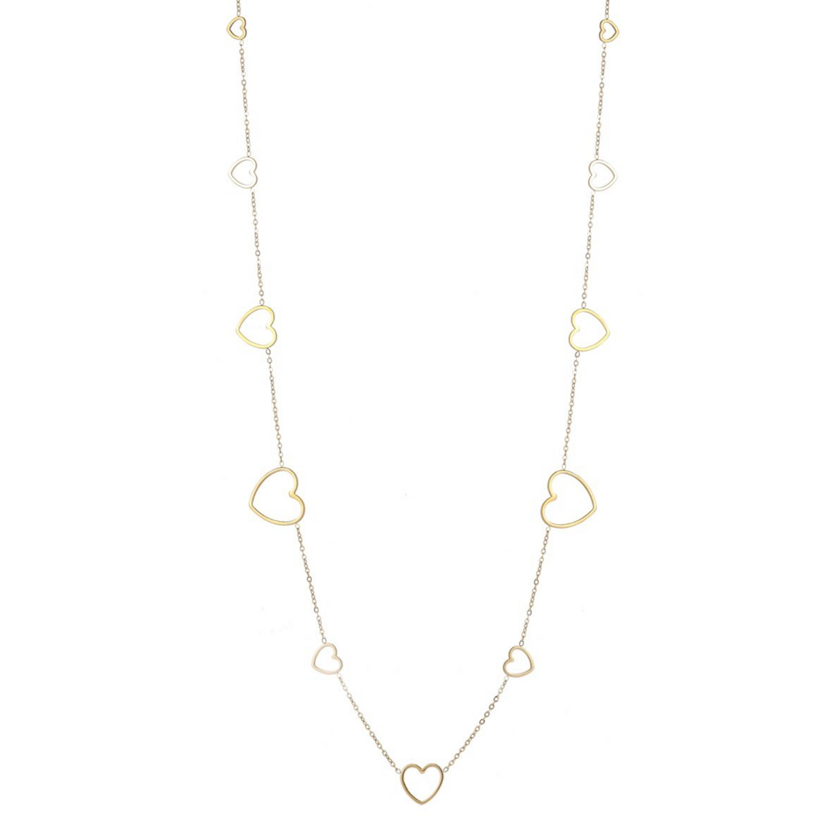 Lange ketting Hearts N4708-2