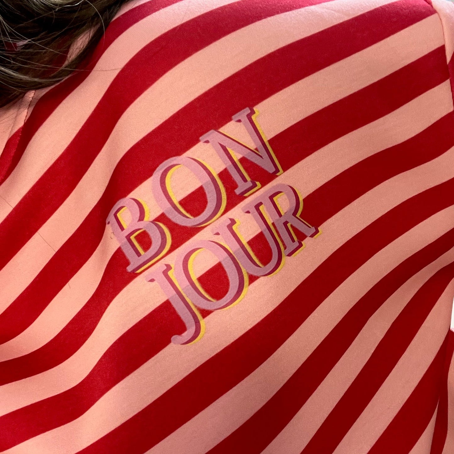 Noor Stripe shirt Red pink