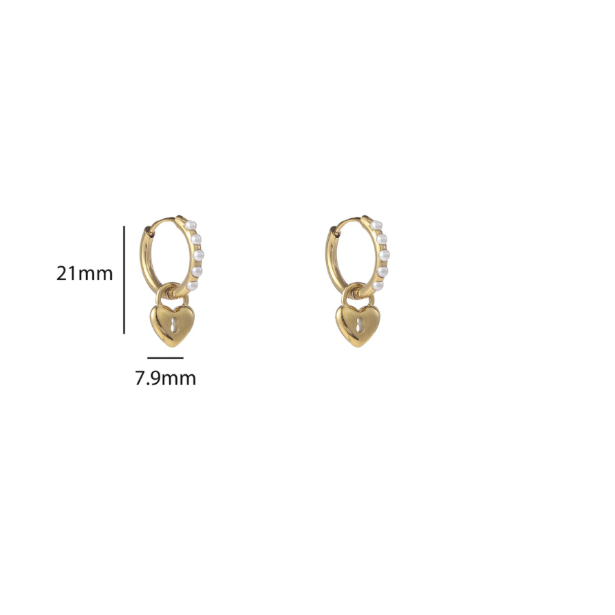Pearly Lock Hoop E56124-2