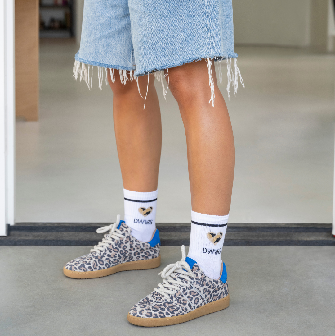 Poona Leopard Sand-Cobalt