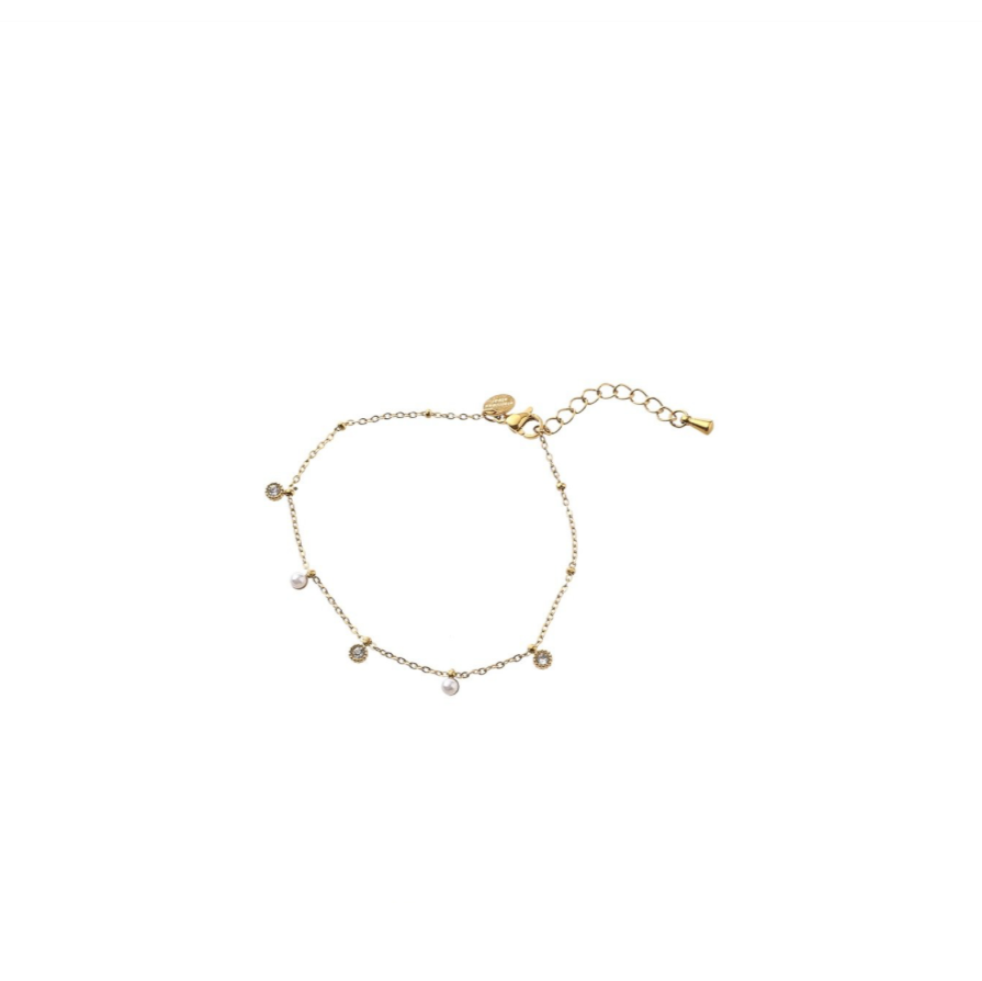 Bracelet | Pearls & Stones| 14K | B56389-2 | Day&Eve | Stainless steel