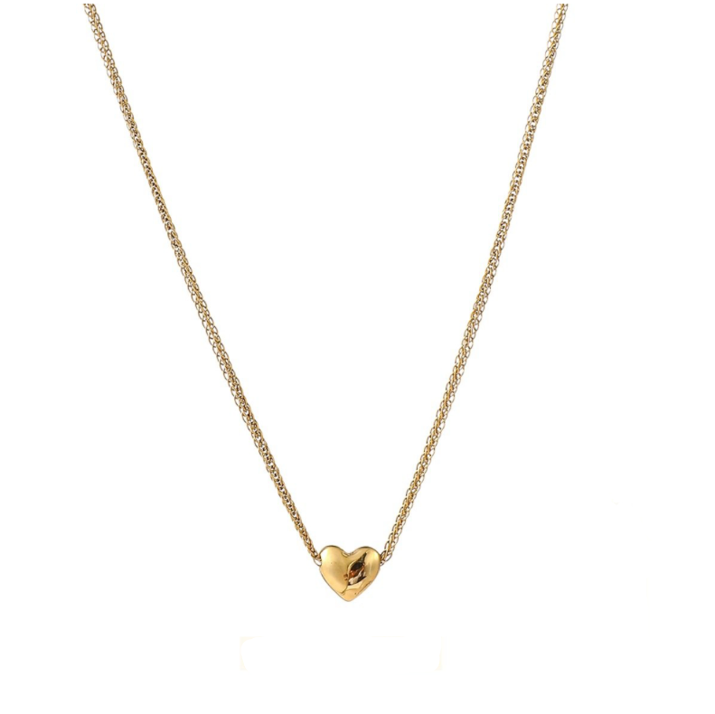 Necklace | Subtle Heart | 14K | N56081-2 | Day&Eve | Stainless steel