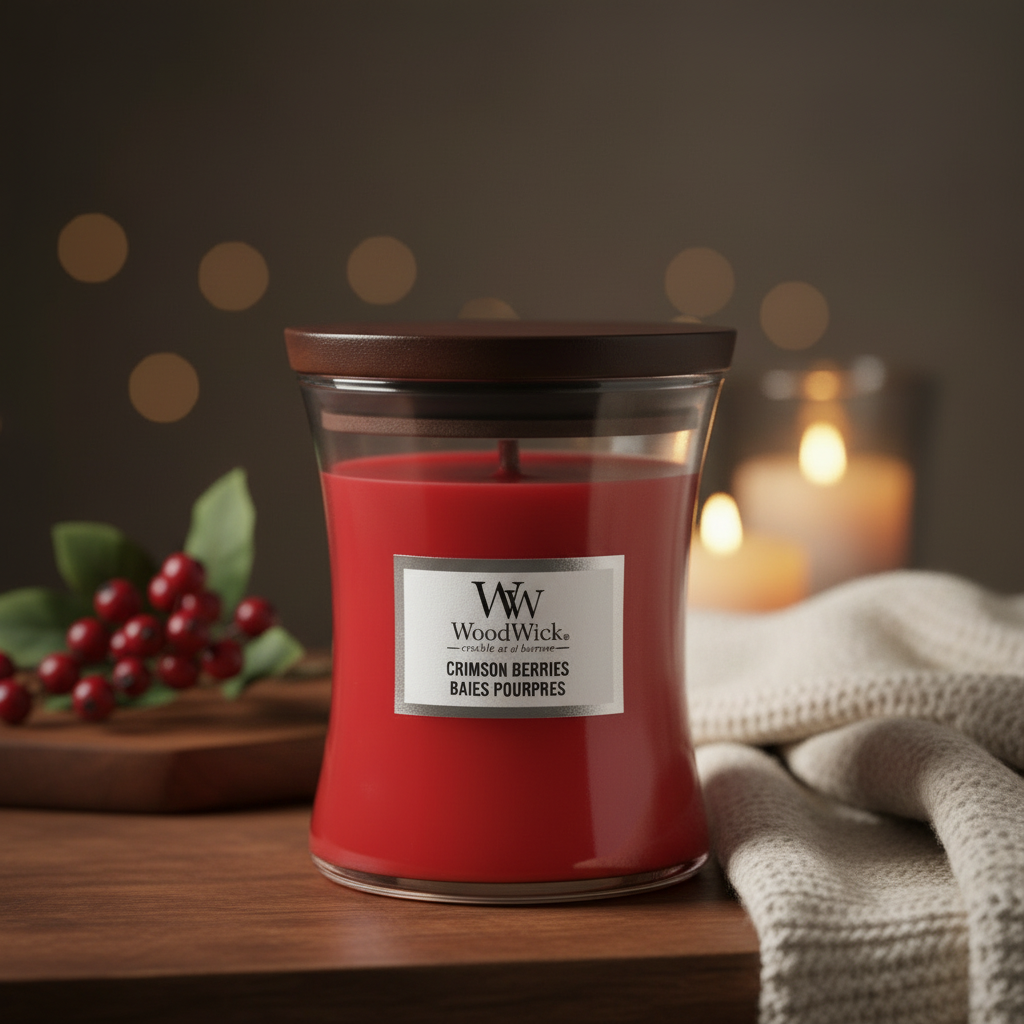 WoodWick | Mini Candle | Crimson Berries