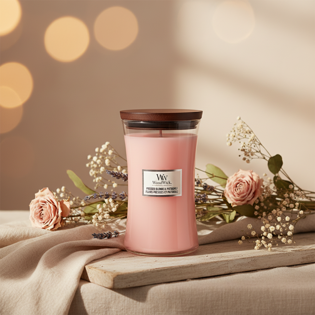 Woodwick | Large Candle | Pressed Blooms & Patchouli