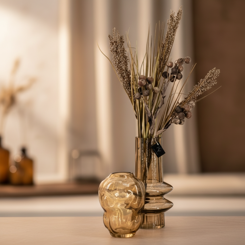 Glazen vaas | Roest | 30cm