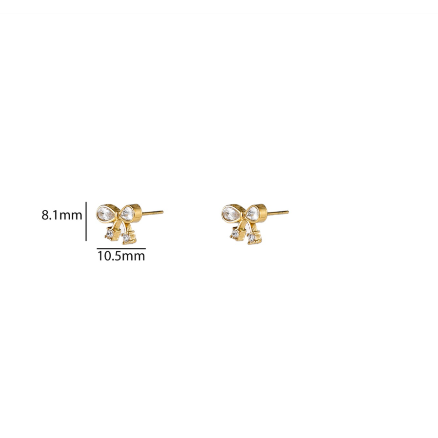 Sparkle Bow Stud E56166-2