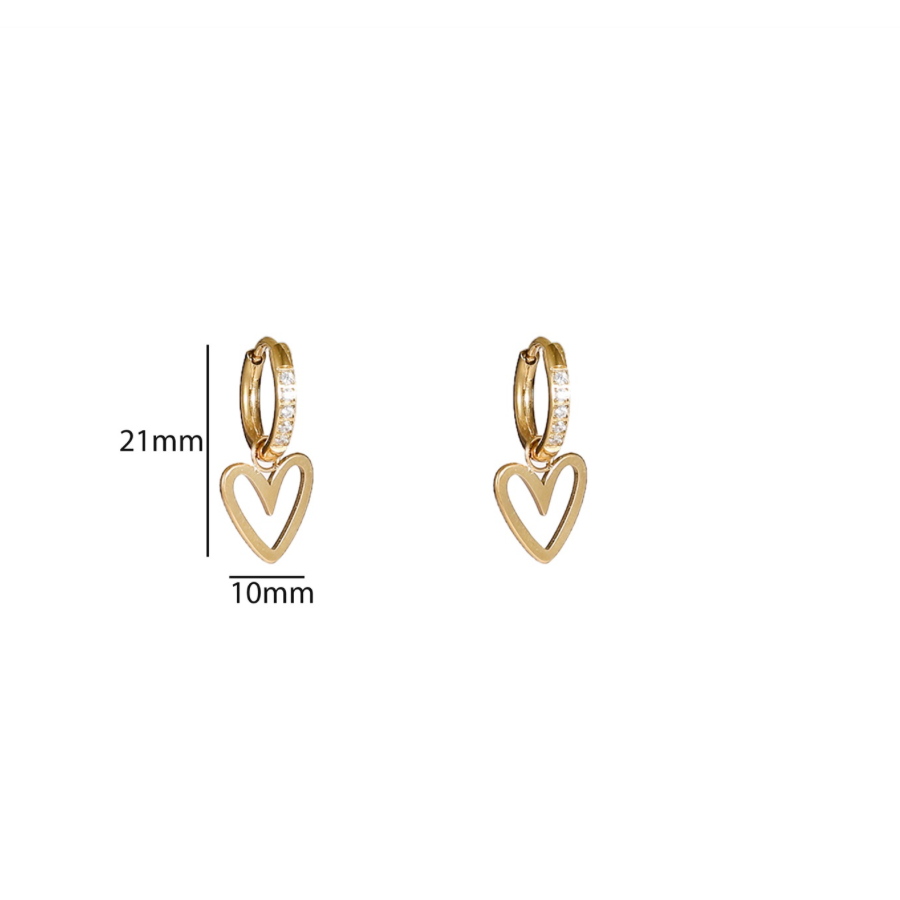 Sparkle Heart Hoop E56122-1