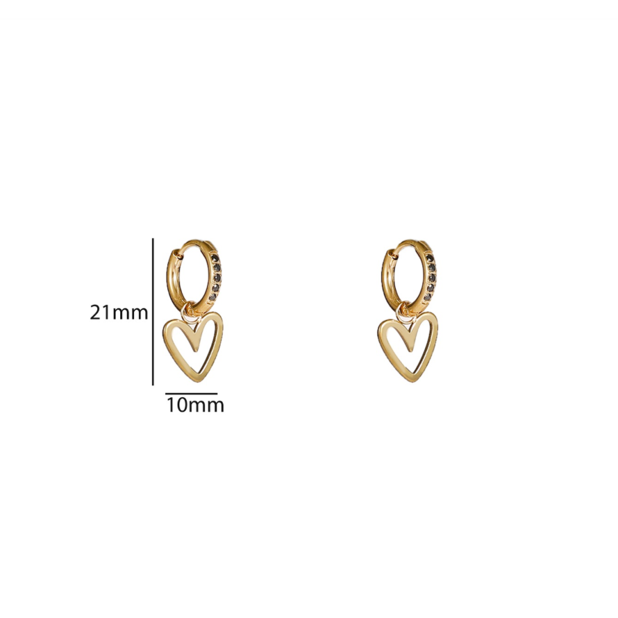 Sparkle Heart Hoop E56122-2