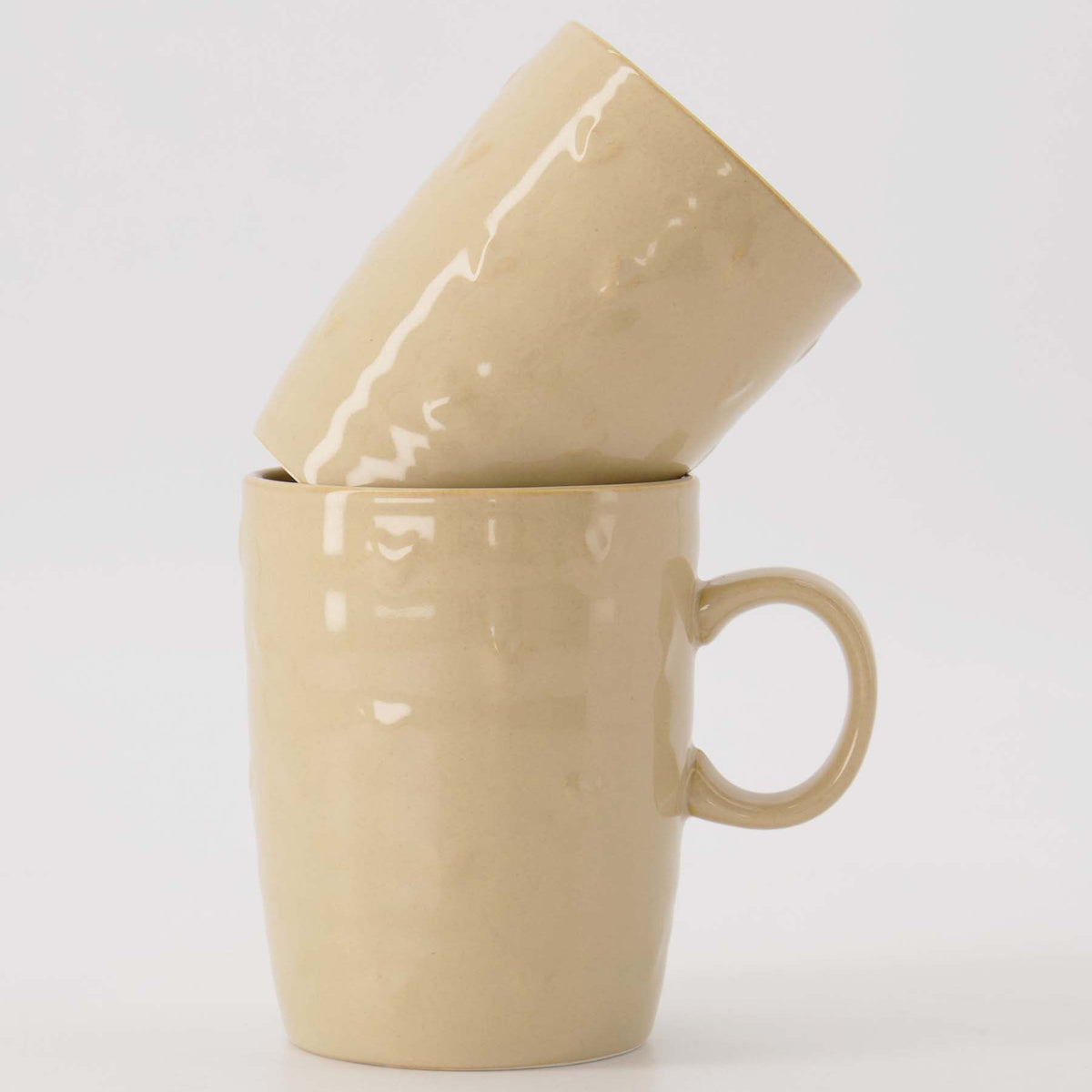 Koffiemok Beige Hartjes