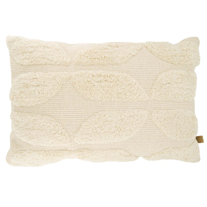 Zusss | Kussen Tufted Patroon | 60x40cm | Ecru