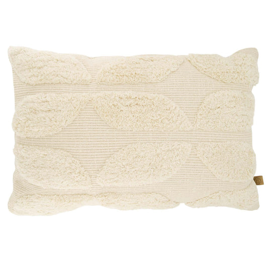 Zusss | Kussen Tufted Patroon | 60x40cm | Ecru