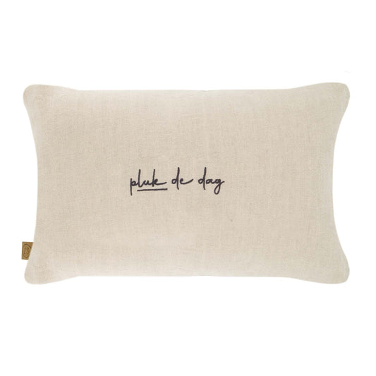 Zusss kussen | Pluk de dag | Bloem Borduur | Zand