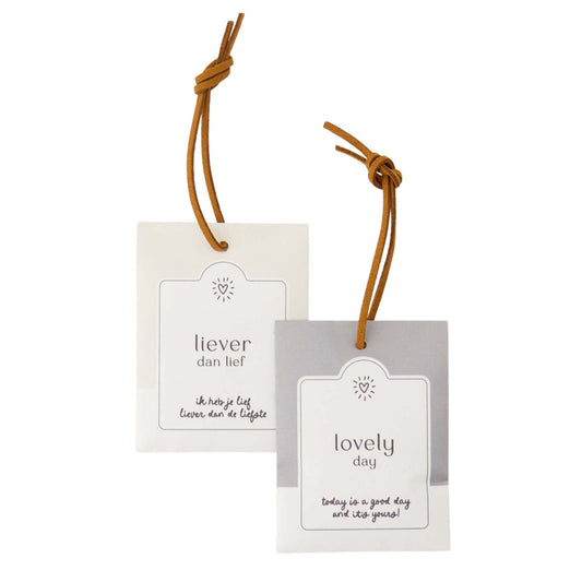 Set van 2 Geurzakjes | Liever dan lief & Lovely day