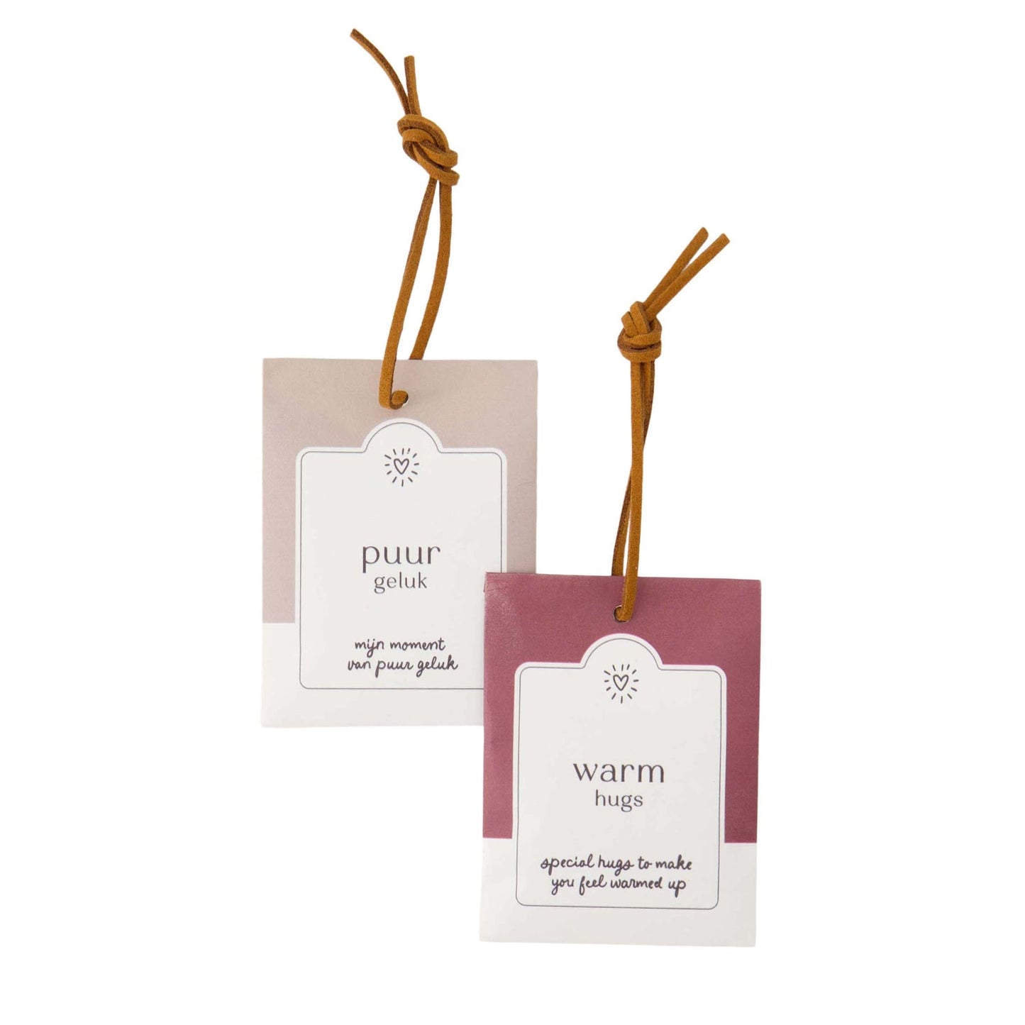 Set van 2 Geurzakjes | Puur geluk & Warm hugs