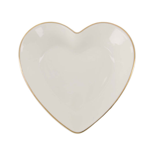 Zusss | Dipschaaltje Goud Hartje | wit - Goud