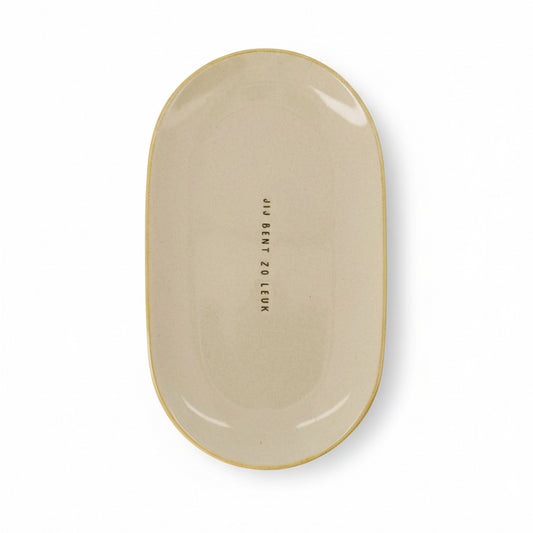 Zusss | Serveerschaal Jij Bent Zo Leuk | Zand