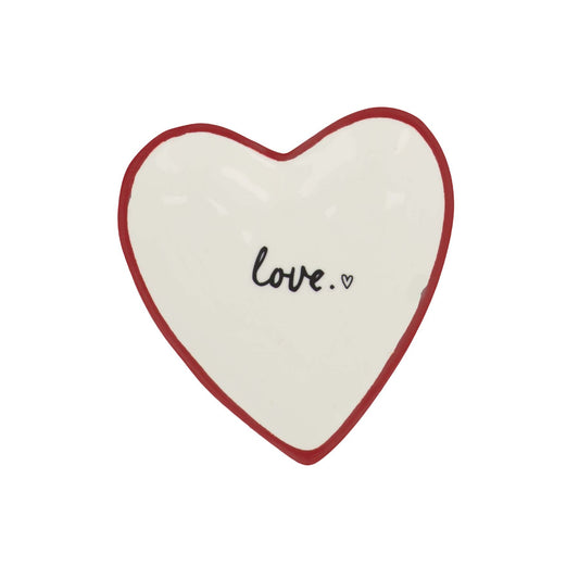 Zusss | Theetipje Hartje Love | Wit - Rood