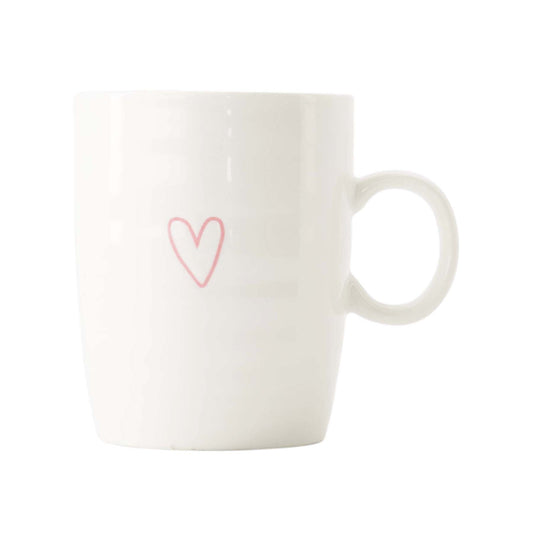 Zusss | Theemok Hartje | Wit - Roze