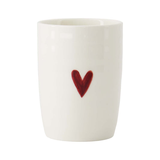 Zusss | Koffiemok Hartje | Wit - Rood