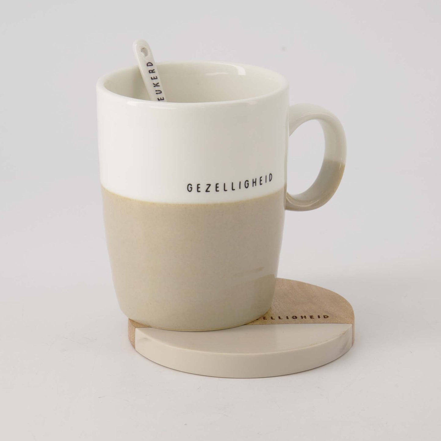 Zusss | Theemok Gezelligheid | Wit - Zand