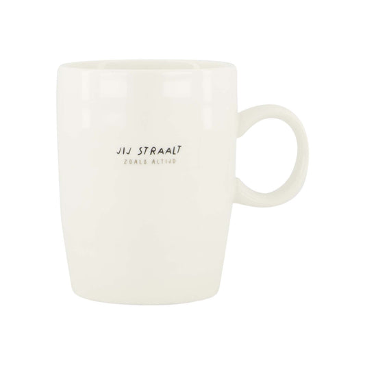 Zusss | Theemok Jij Straalt | Wit - Zwart - Zilver