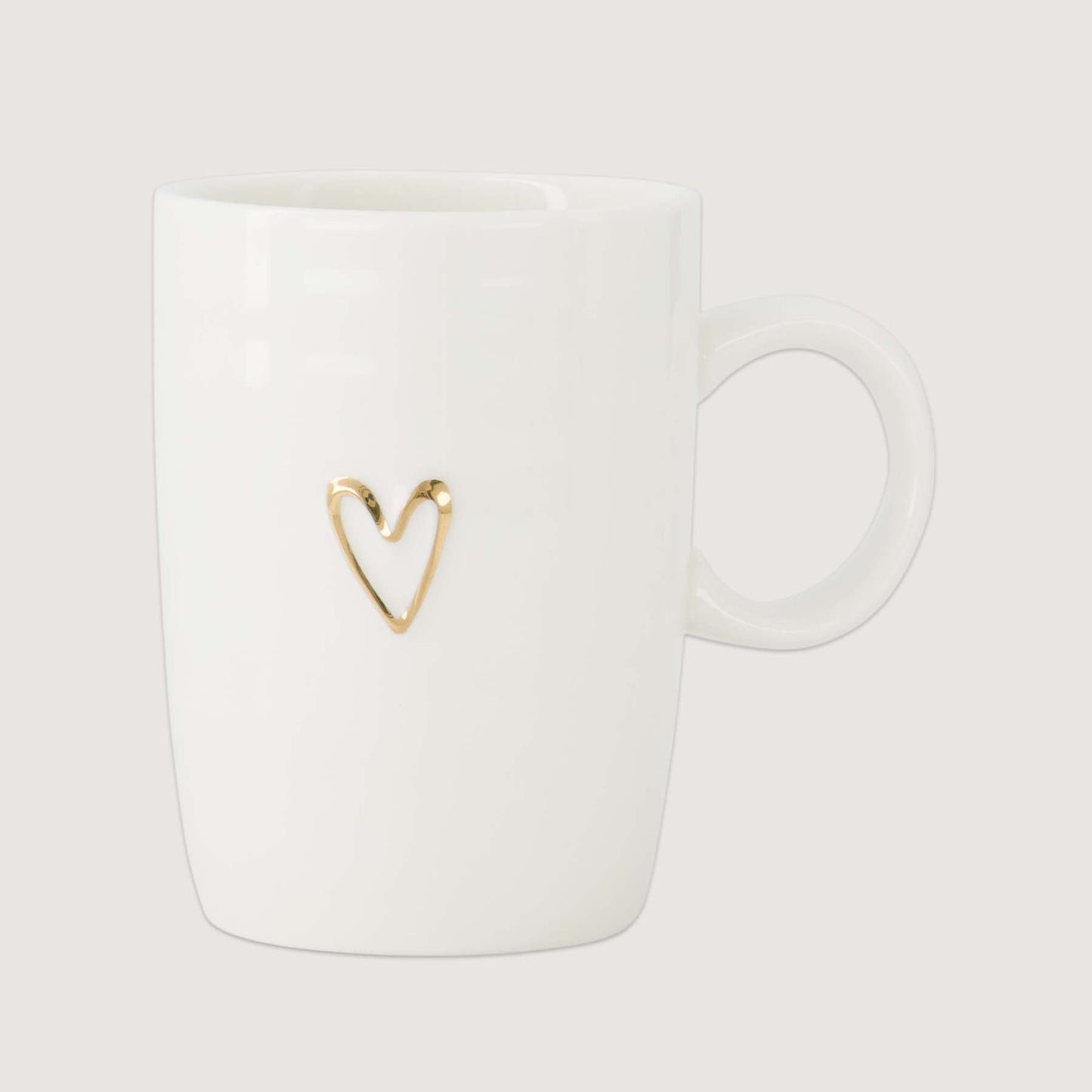 Zusss | Theemok Lijn Hartje | Wit - Goud