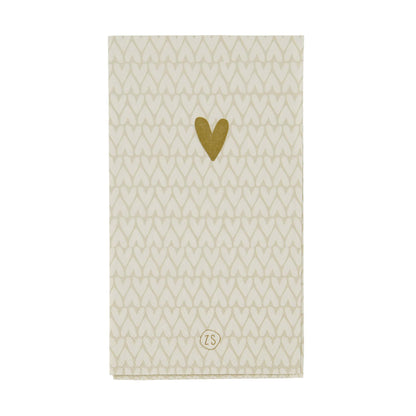 Zusss | Servetten Hartjes | 11x 20cm | Zand