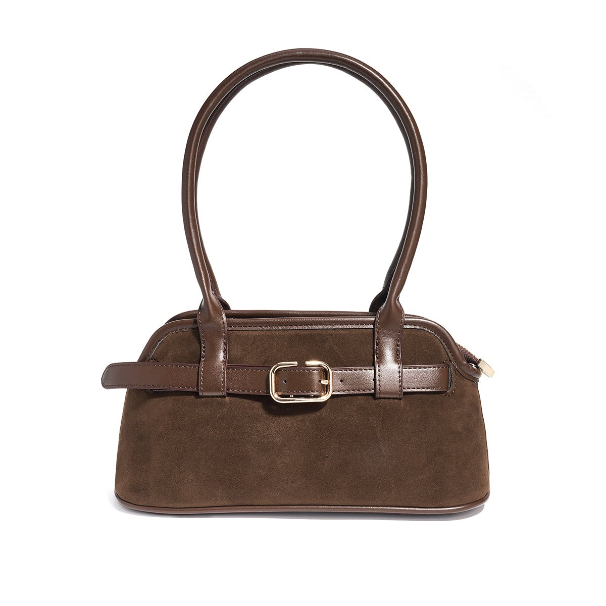 Suède Handtas | Maye | Donkerbruin