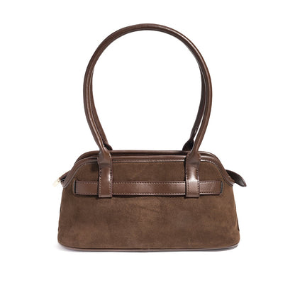 Suède Handtas | Maye | Donkerbruin