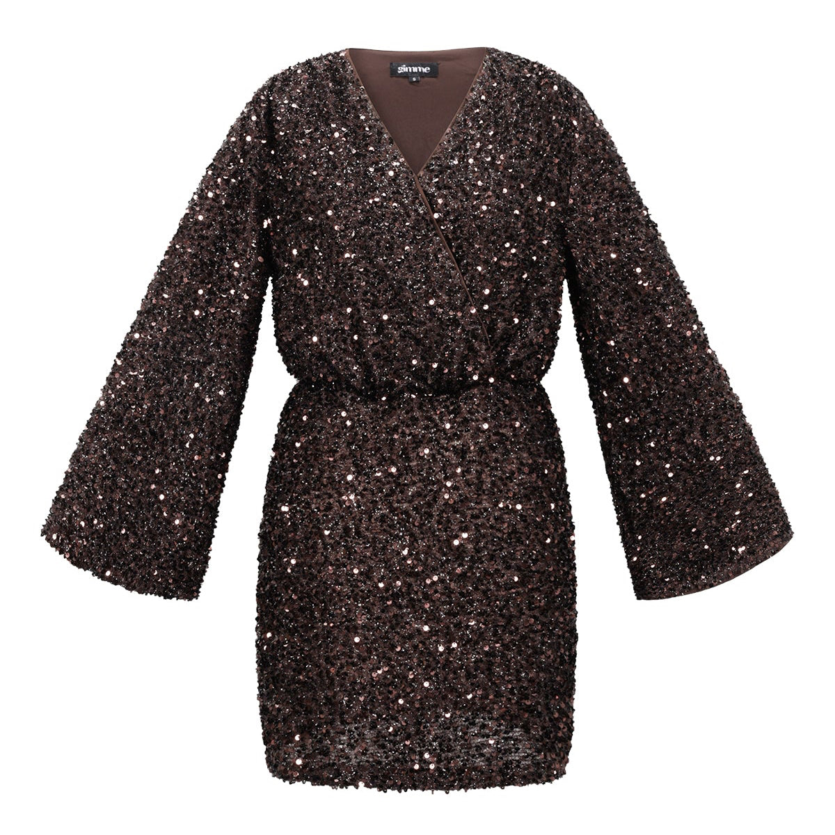 Pailletten jurk | Kendal | Bruin