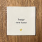 Tegeltje Happy new home | Wit