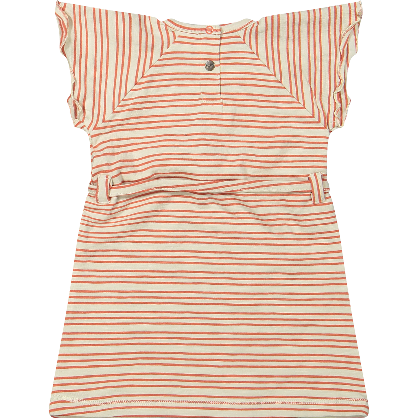 Riffle Amsterdam | Dress Amy | Slub Jersey Stripe apricot