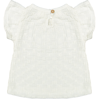 Riffle Amsterdam | T-shirt Joan | Woven white embroidery