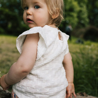 Riffle Amsterdam | T-shirt Joan | Woven white embroidery