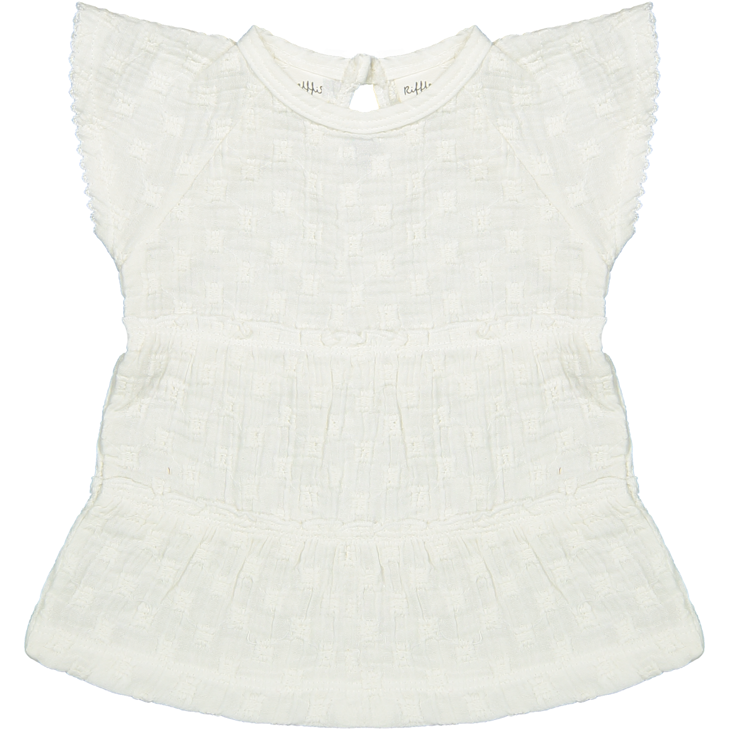 Riffle Amsterdam | Dress Adele | Woven white embroidery