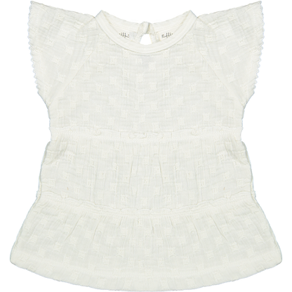 Riffle Amsterdam | Dress Adele | Woven white embroidery
