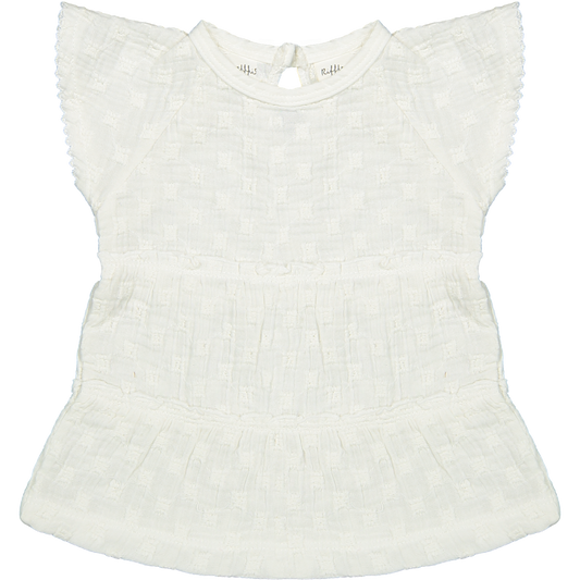 Riffle Amsterdam | Dress Adele | Woven white embroidery