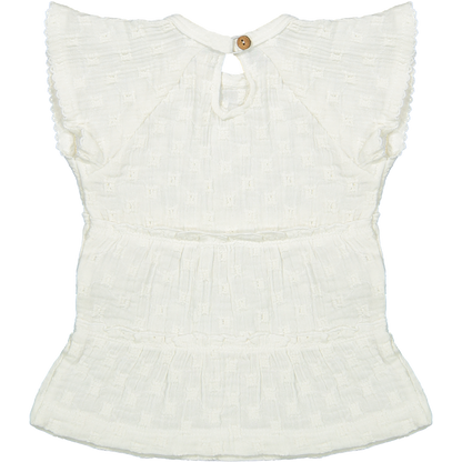 Riffle Amsterdam | Dress Adele | Woven white embroidery
