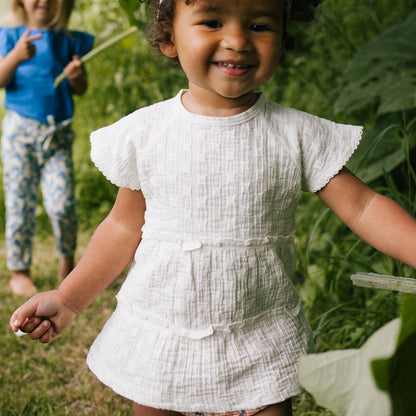 Riffle Amsterdam | Dress Adele | Woven white embroidery