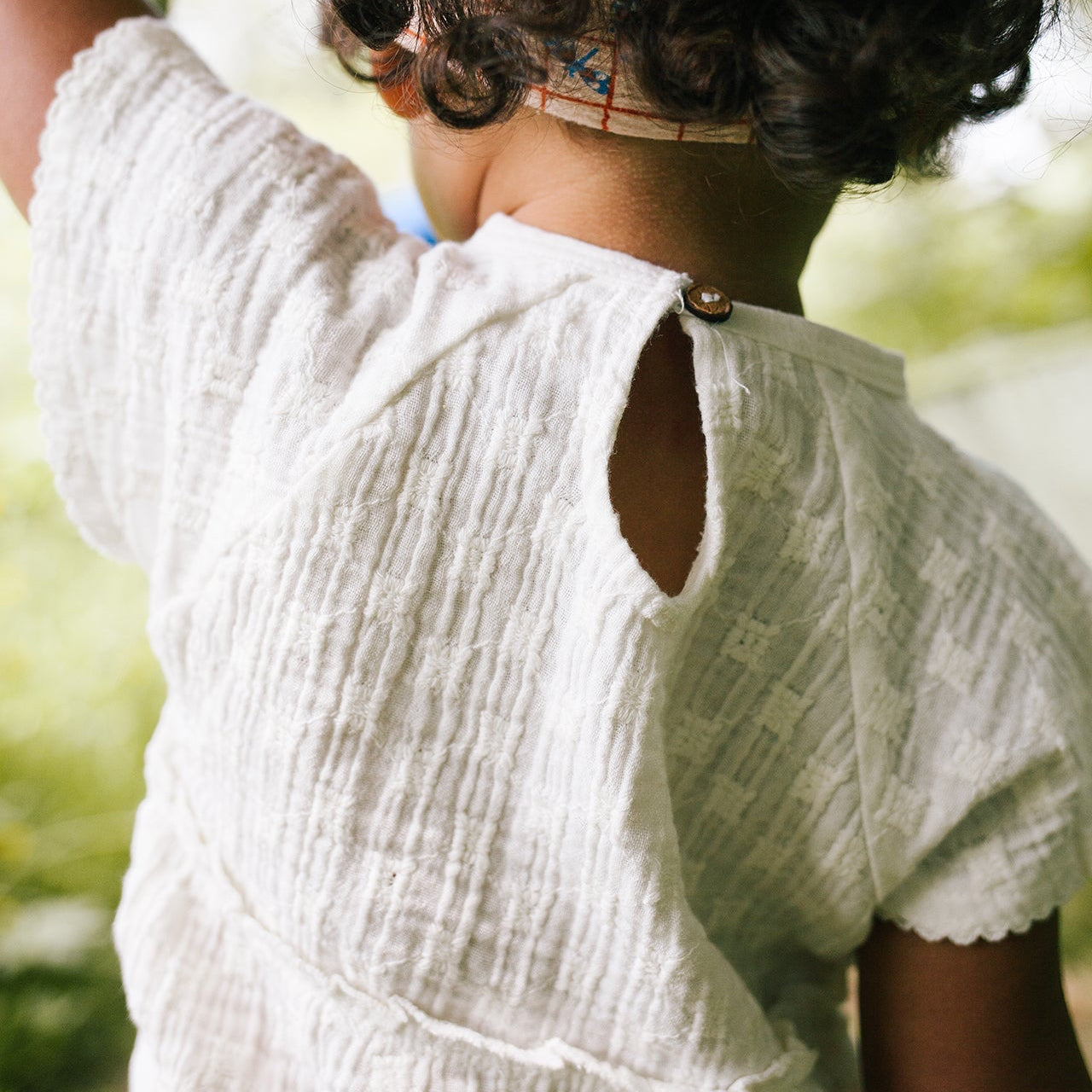 Riffle Amsterdam | Dress Adele | Woven white embroidery