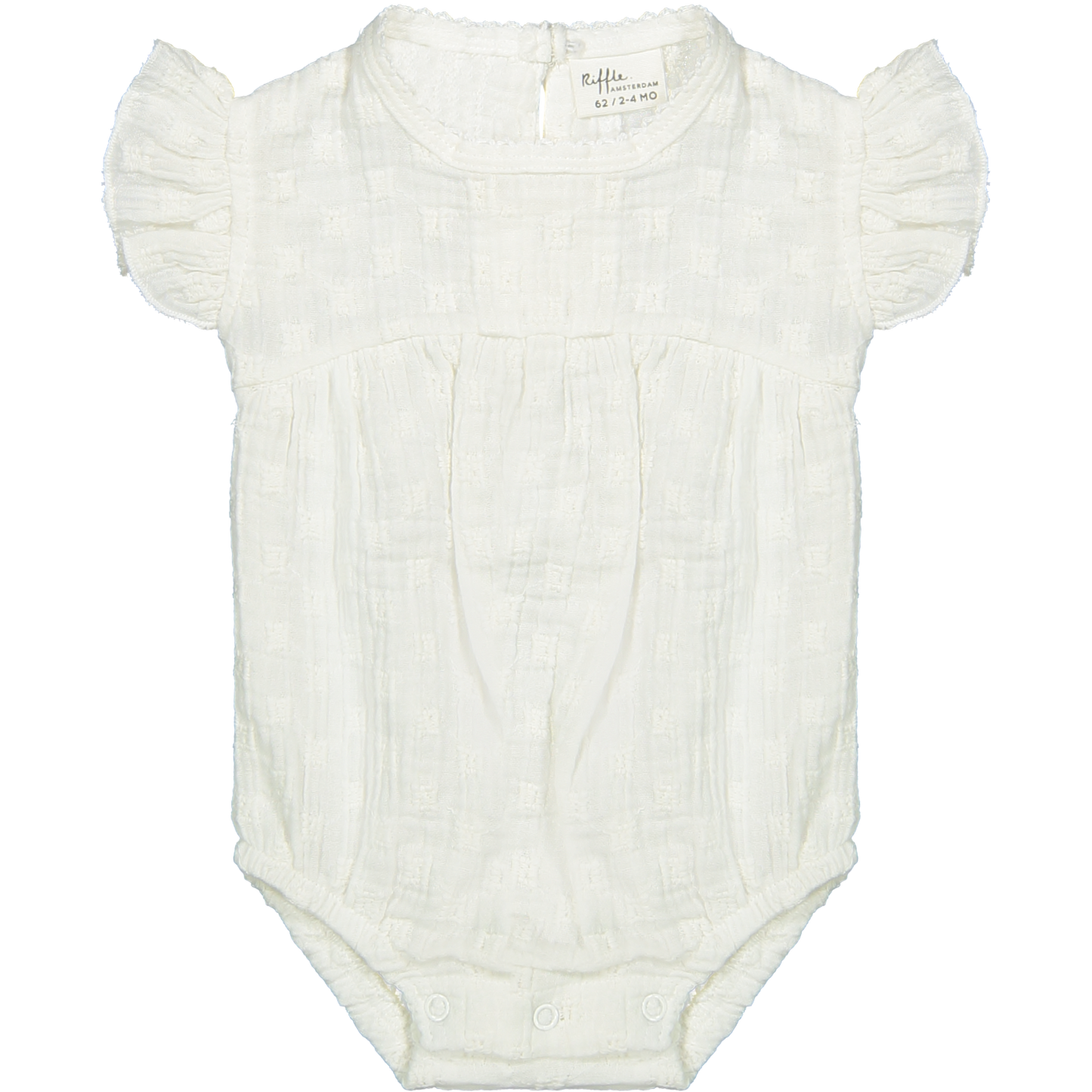 Riffle Amsterdam | Romper Lisa | Woven white embroidery | 50 New born