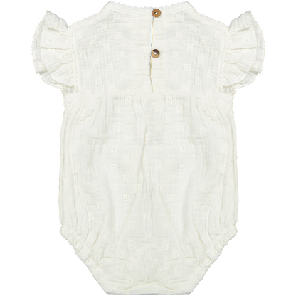 Riffle Amsterdam | Romper Lisa | Woven white embroidery | 50 New born