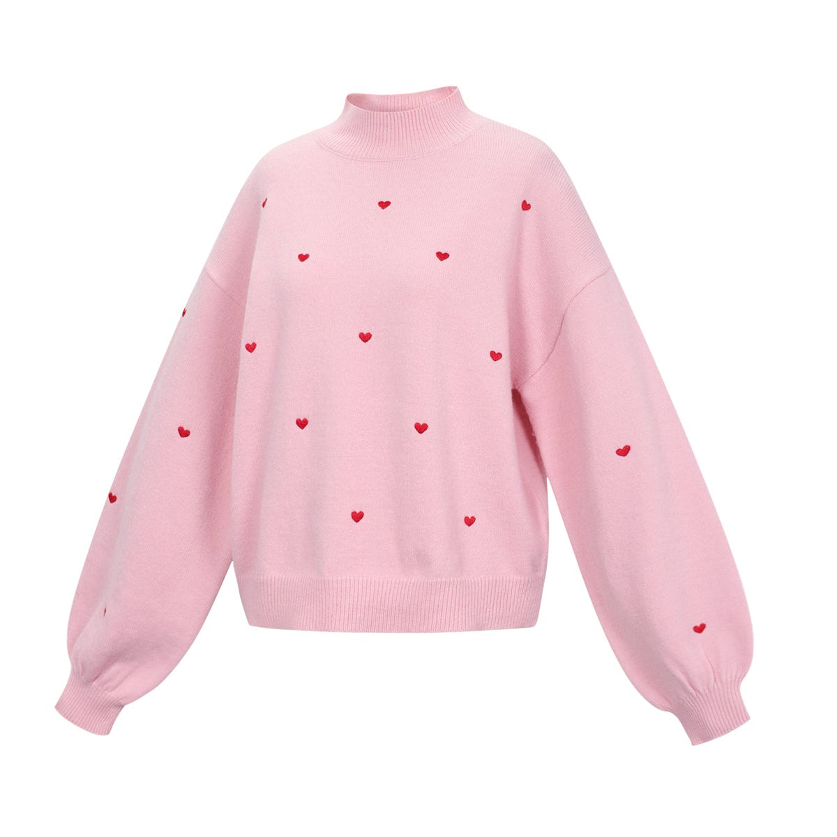 Sweetheart charm sweater | Roze - rood