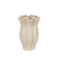 Aardewerk vaas Riff beige S
