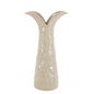 Aardewerk vaas tail beige
